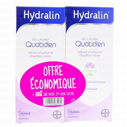 HYDRALIN Quotidien - Gel lavant (lot de 2 / -20% sur le 2&egrave;me 200 ml)