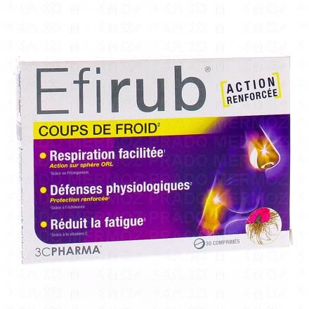3C PHARMA Efirub - Coups de froid x30 comprim&eacute;s