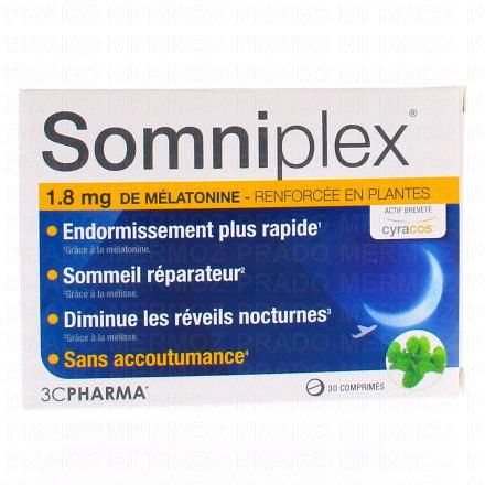 3C PHARMA Somniplex - Boite de 30 comprim&eacute;s