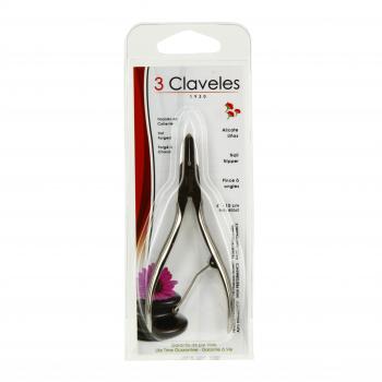 3 CLAVELES Pince &agrave; ongles 10 cm