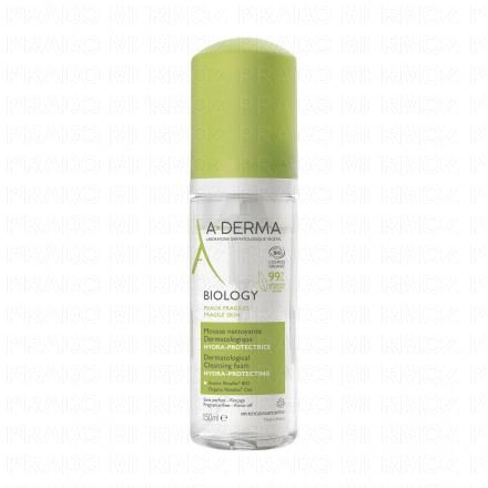 A-DERMA Biology - Mousse nettoyante dermatologique bio 150ml