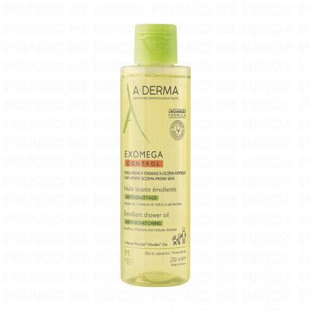 A-DERMA Exomega Control - Huile lavante émolliente (flacon 200ml)
