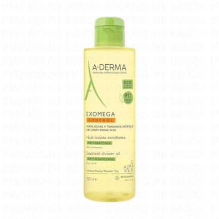 A-DERMA Exomega Control - Huile lavante &eacute;molliente (flacon 500ml)