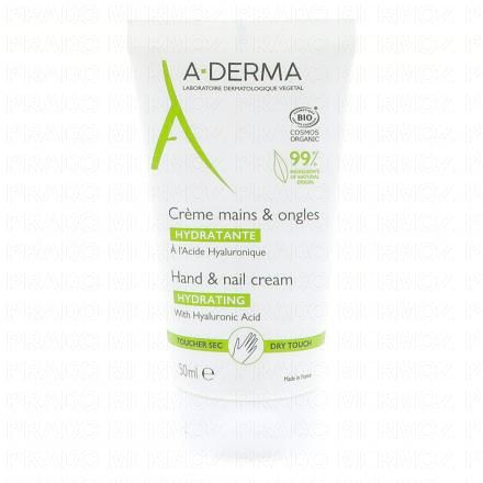 A-DERMA Les indispensables - Crème mains & ongles (tube 50 ml)