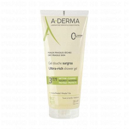 A-DERMA Les indispensables - Gel douche surgras (tube 200ml)