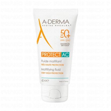 A-DERMA Protect AC - fluide matifiant tr&egrave;s haute protection SPF 50+