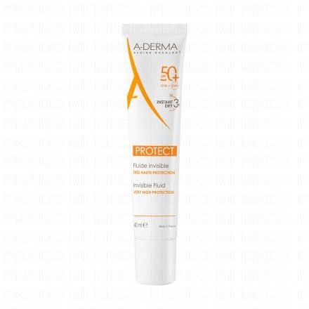 A-DERMA Protect - Fluide invisible tr&egrave;s haute protection SFP 50+ tube 40ml