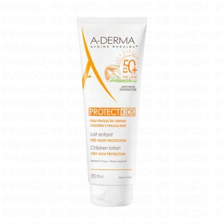 A-DERMA Protect - Kids Lait enfant tr&egrave;s haute protection SPF50+ tube 250ml