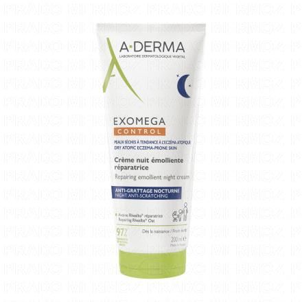 ADERMA Exomega Control - Cr&egrave;me Nuit Emolliente R&eacute;paratrice (200ml)