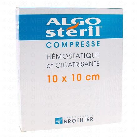 BROTHIER Algosteril Compresse h&eacute;mostatique et cicatrisante 10x10cm