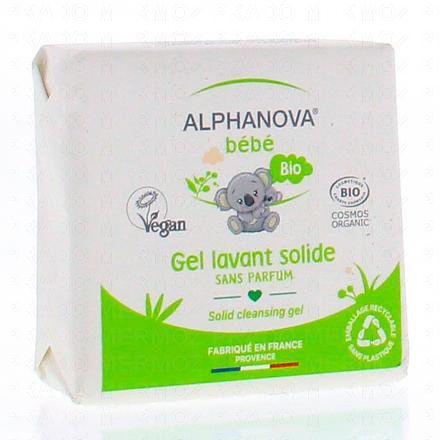 ALPHANOVA B&eacute;b&eacute; - Gel lavant solide bio 100g