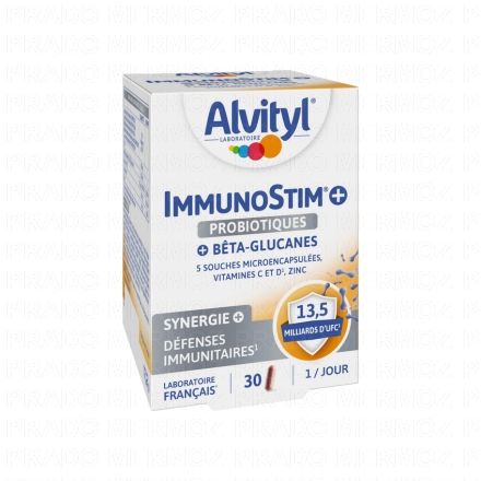 ALVITYL Immunité - ImmunoStim+ Probiotiques 30 gélules