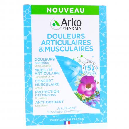 ARKOPHARMA Arkofluides - Douleurs Articulaires & Musculaires x20 Ampoules