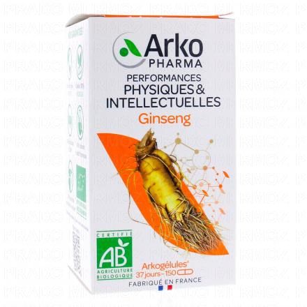 ARKOPHARMA Arkog&eacute;lules - Ginseng 1560 mg de racine Bio (150 g&eacute;lules)