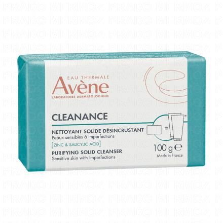 AVENE Cleanance - Savon Pain Nettoyant solide d&eacute;sincrustant 100g