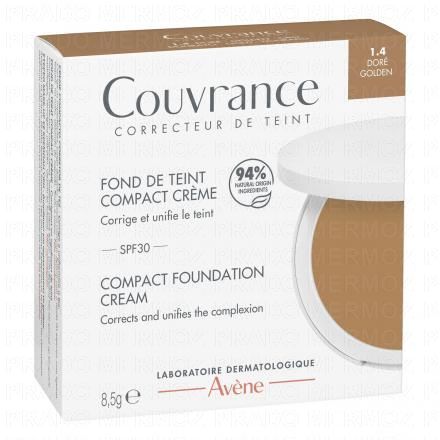 AVENE Couvrance - Fond de Teint Compact Cr&egrave;me (1.4 dor&eacute;)