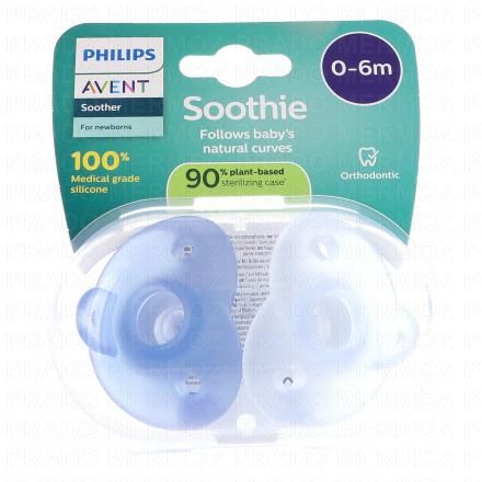 AVENT Soothie Sucettes nouveau né 0-6 mois (bleue)