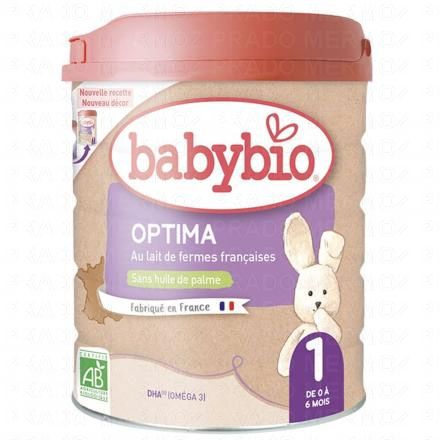 BABYBIO Optima Bio Lait infantile 1er &acirc;ge 800g