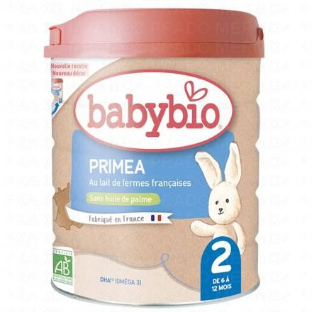 BABYBIO Primea Bio Lait de suite 2eme âge 800g