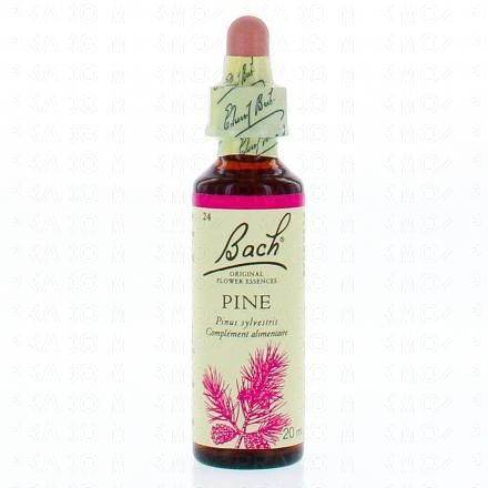 FLEURS DE BACH Original n&deg;24 Pine fleur de bach flacon compte-gouttes 20ml