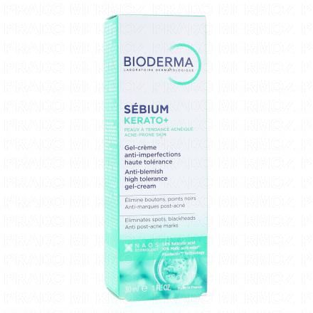 BIODERMA S&eacute;bium K&eacute;rato+ Gel-Cr&egrave;me anti-imperfections haute tol&eacute;rance 30ml
