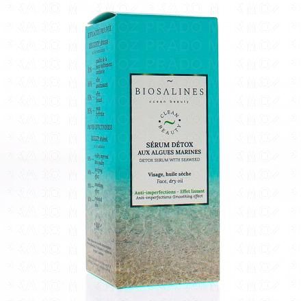 BIOSALINES Soin visage - Sérum détox aux algues marines