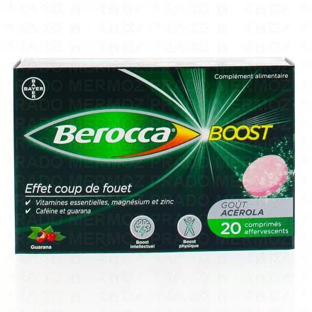 BEROCCA Boost - effervescent sans sucre (bo&icirc;te de 20 comprim&eacute;s)