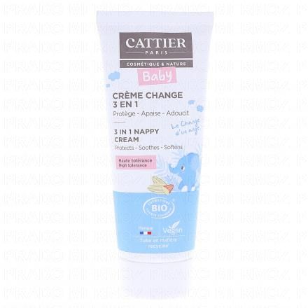 CATTIER B&eacute;b&eacute; cr&egrave;me protectrice pour le change bio