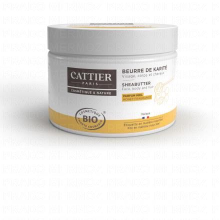 CATTIER Beurre de karit&eacute; parfum miel bio