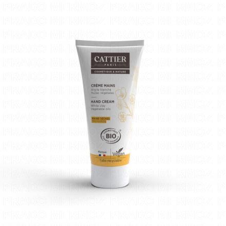 CATTIER Crème mains à l'argile blanche bio tube 75ml