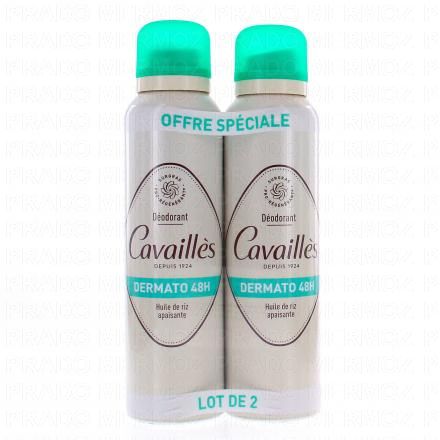 CAVAILLES D&eacute;odorant Dermato 48h 150ml (lot de 2)