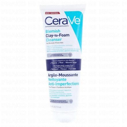 CERAVE Argile-Moussante Nettoyante Anti-Imperfections 118ml