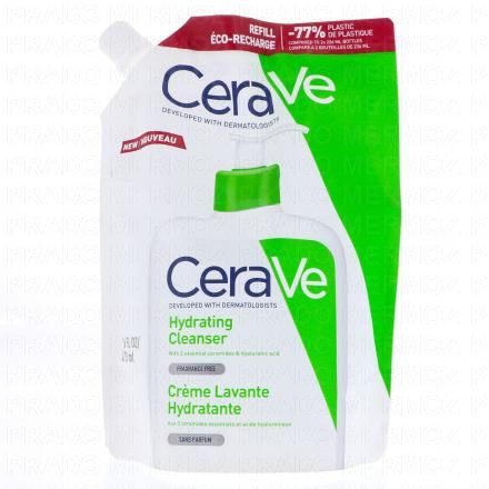 CERAVE Cr&egrave;me lavante hydratante peaux normales &agrave; s&egrave;ches (eco recharge 473ml)