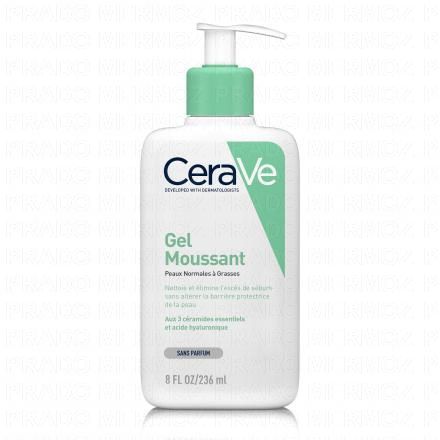CERAVE Gel moussant peaux normales &agrave; grasses (flacon pompe 236ml)