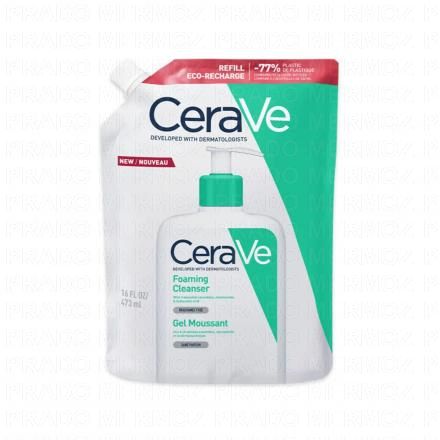 CERAVE Gel moussant peaux normales à grasses (eco recharge 473ml)