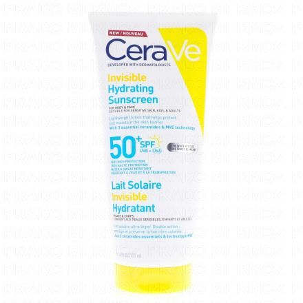 CERAVE Lait Solaire Invisible Hydratant SPF50+ (177ml)
