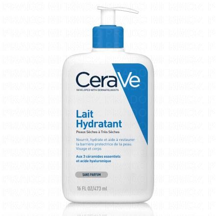 CERAVE Lait hydratant peaux sèches à très sèches (flacon pompe 473ml)