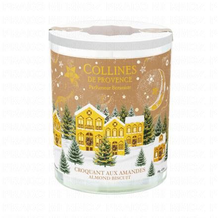 COLLINES DE PROVENCE Bougie Parfum&eacute;e Croquant aux Amandes (180g)