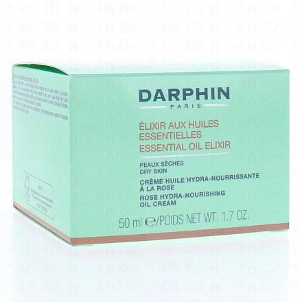 DARPHIN Elixir aux huiles essentielles - Cr&egrave;me huile hydra-nourrissante &agrave; la rose 50ml