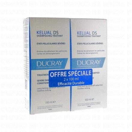 DUCRAY Kélual DS - Shampooing traitant antisquameux (lot de 2 x 100ml)