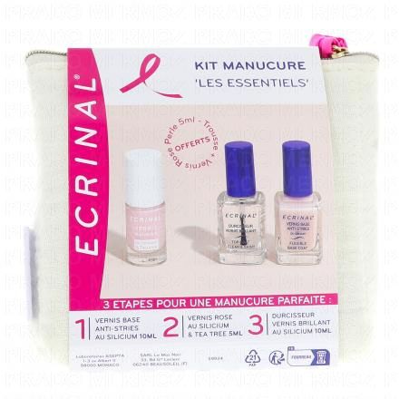 ECRINAL Ongles - Kit Manucure Les Essentiels 3 Etapes