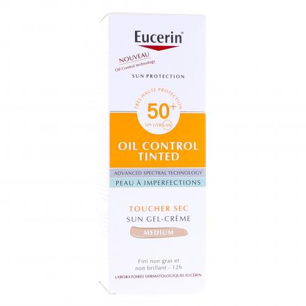 EUCERIN Sun protection - Oil Control Tinted Gel Crème SPF50+ Teintée Medium 50ml
