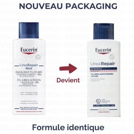 EUCERIN UreaRepair - Emollient Hydratant 5% d'urée (flacon 250ml)