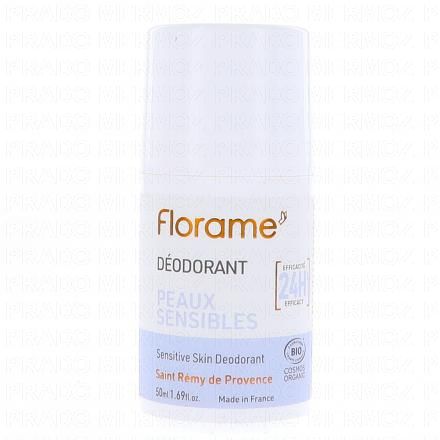 FLORAME Déodorant bille peaux sensibles bio 50ml