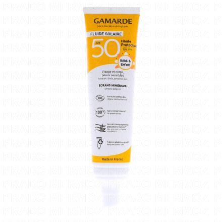 GAMARDE Fluide solaire b&eacute;b&eacute; Bio SPF50 Tube 100ml