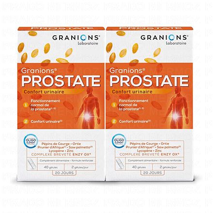 GRANIONS Prostate (lot de 2 boites de 40 gélules)