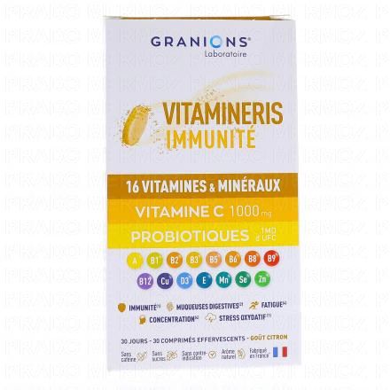 GRANIONS Vitamineris Immunit&eacute; 1000mg 30 comprim&eacute;s effervescents