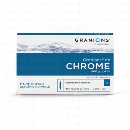GRANIONS de Chrome (boîte de 30 ampoules)