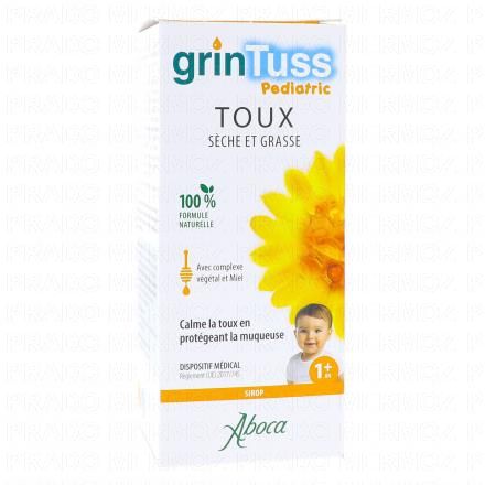 ABOCA Grintuss - Sirop Pediatric Toux Sèche et Grasse 180g
