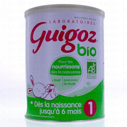 GUIGOZ Bio Lait infantile 1er âge 800g